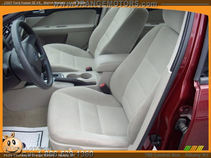Merlot Metallic / Light Stone 2007 Ford Fusion SE V6