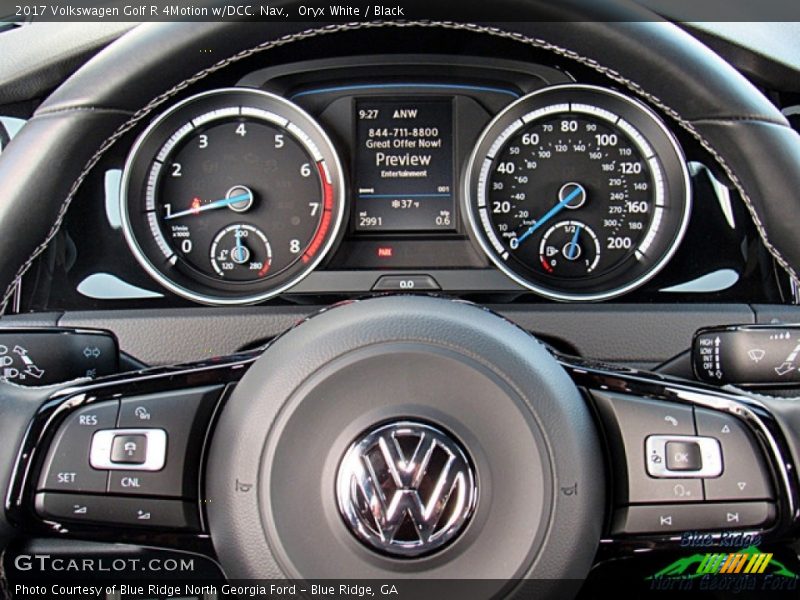 Oryx White / Black 2017 Volkswagen Golf R 4Motion w/DCC. Nav.