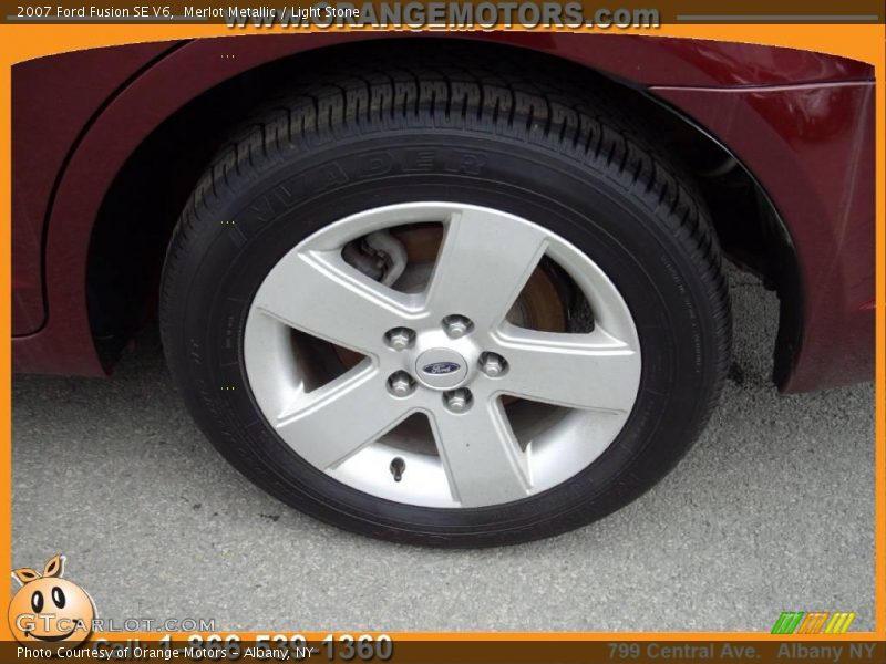 Merlot Metallic / Light Stone 2007 Ford Fusion SE V6