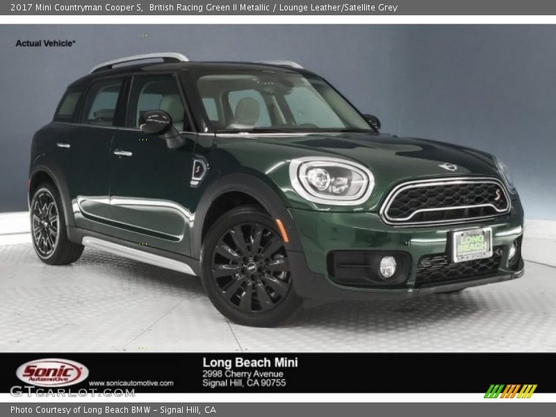 British Racing Green II Metallic / Lounge Leather/Satellite Grey 2017 Mini Countryman Cooper S