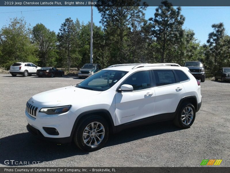 Bright White / Black 2019 Jeep Cherokee Latitude Plus