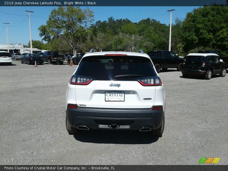 Bright White / Black 2019 Jeep Cherokee Latitude Plus