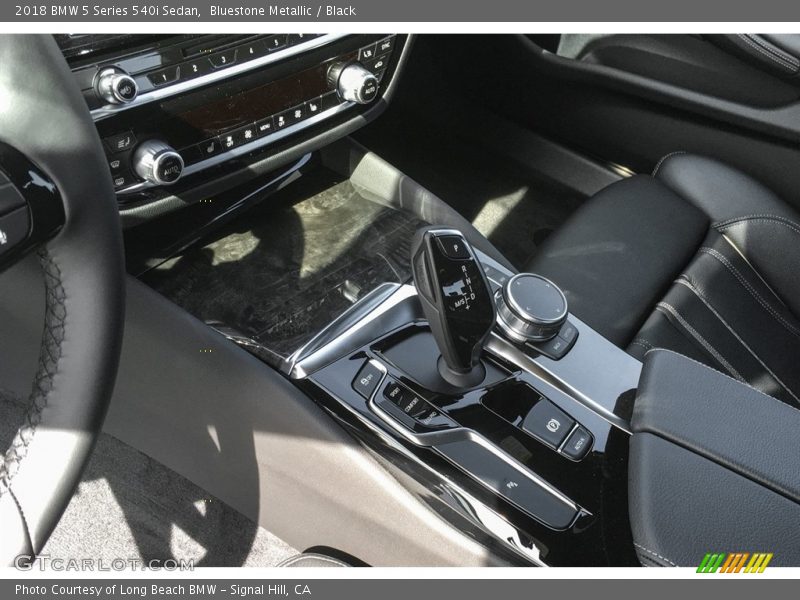 Bluestone Metallic / Black 2018 BMW 5 Series 540i Sedan