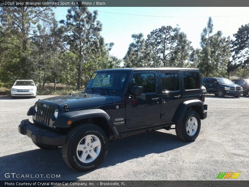 Rhino / Black 2018 Jeep Wrangler Unlimited Sport 4x4