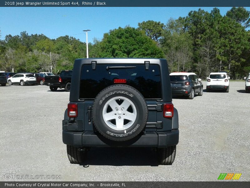 Rhino / Black 2018 Jeep Wrangler Unlimited Sport 4x4