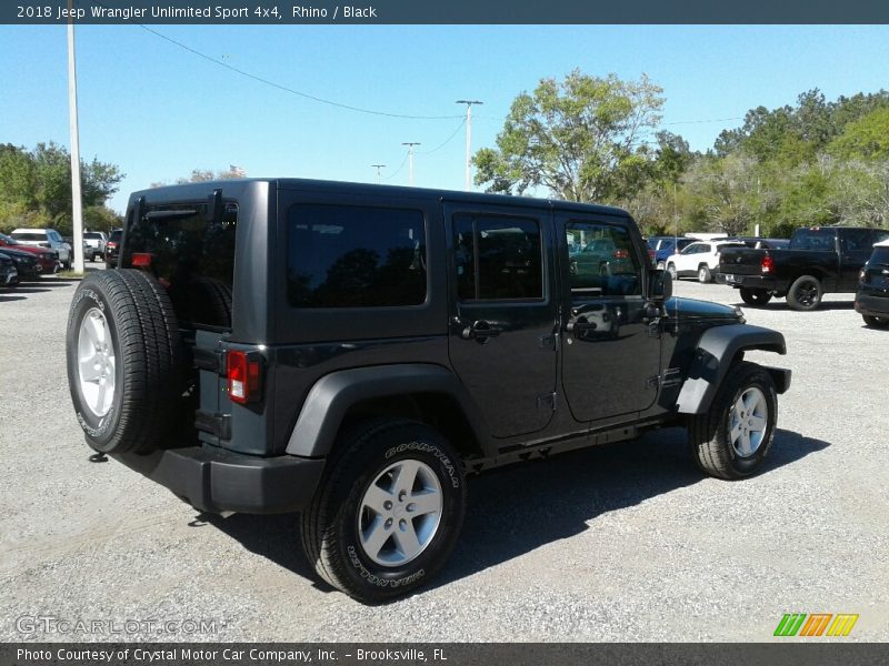 Rhino / Black 2018 Jeep Wrangler Unlimited Sport 4x4