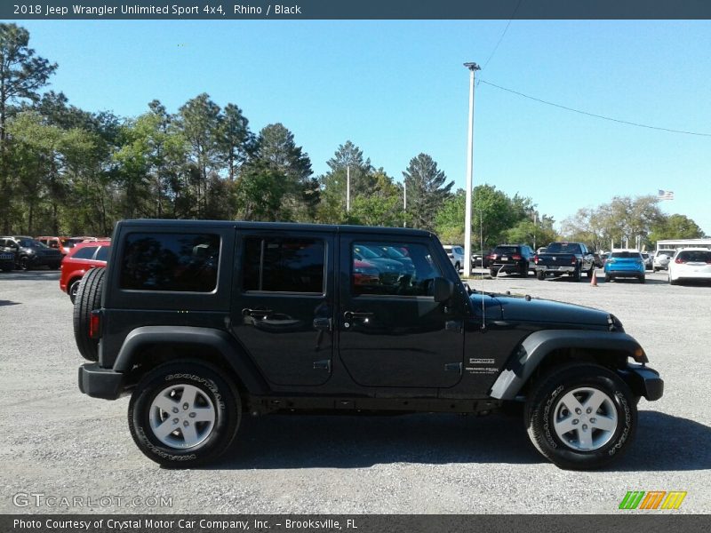 Rhino / Black 2018 Jeep Wrangler Unlimited Sport 4x4