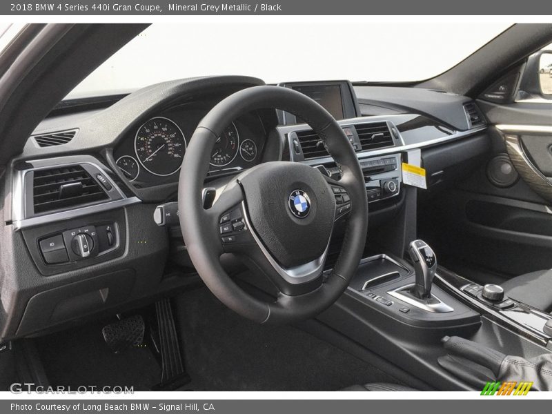 Mineral Grey Metallic / Black 2018 BMW 4 Series 440i Gran Coupe