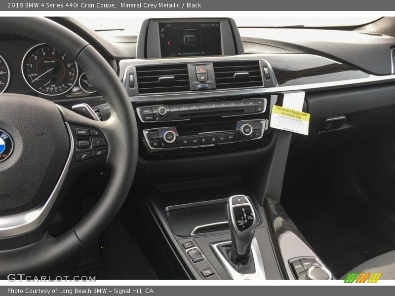 Mineral Grey Metallic / Black 2018 BMW 4 Series 440i Gran Coupe