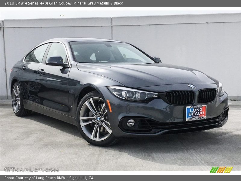 Mineral Grey Metallic / Black 2018 BMW 4 Series 440i Gran Coupe