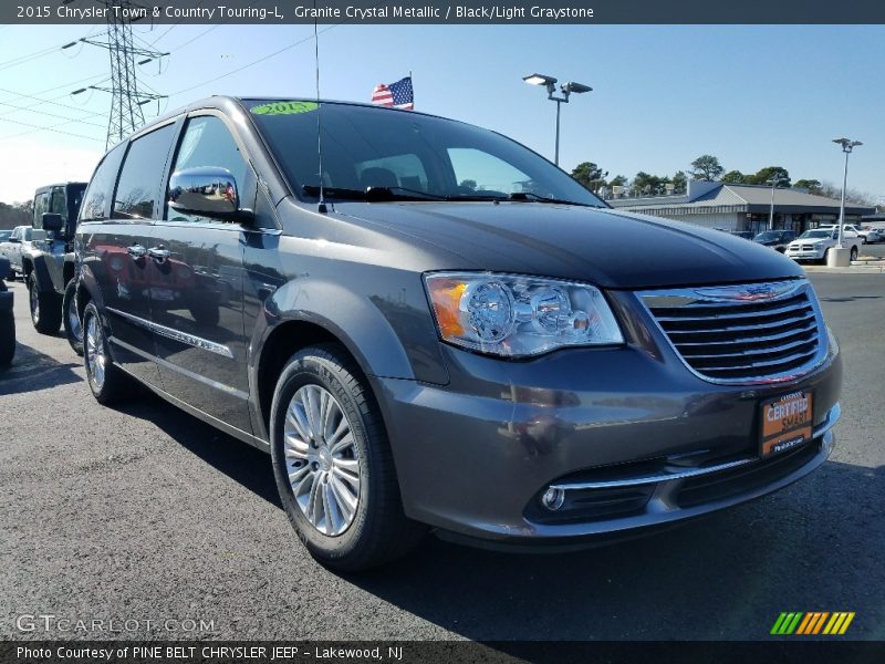 Granite Crystal Metallic / Black/Light Graystone 2015 Chrysler Town & Country Touring-L