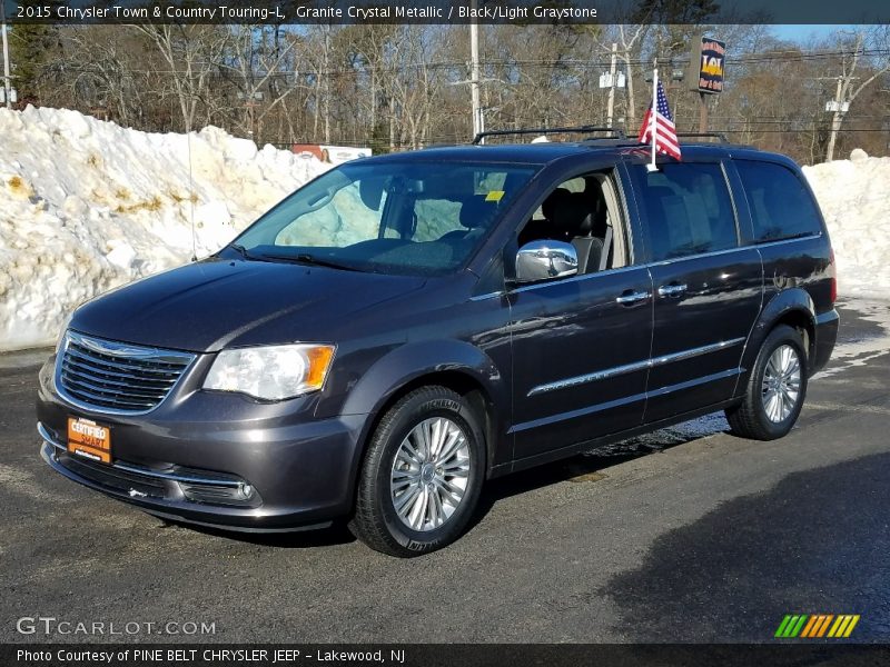 Granite Crystal Metallic / Black/Light Graystone 2015 Chrysler Town & Country Touring-L