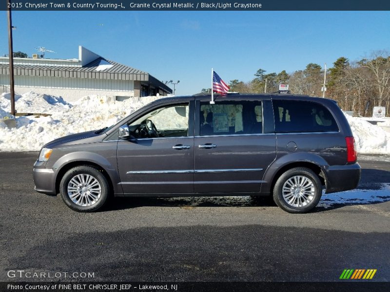 Granite Crystal Metallic / Black/Light Graystone 2015 Chrysler Town & Country Touring-L