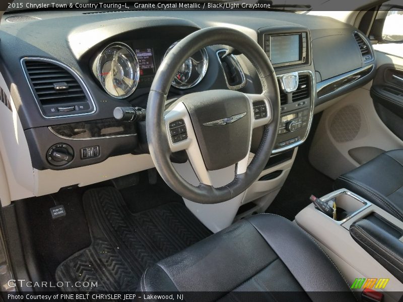 Granite Crystal Metallic / Black/Light Graystone 2015 Chrysler Town & Country Touring-L