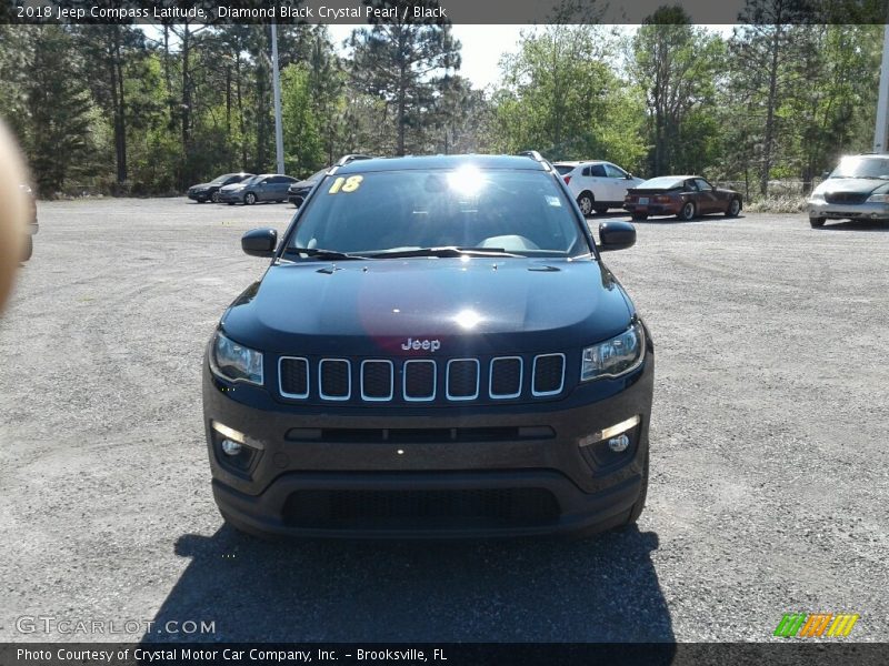 Diamond Black Crystal Pearl / Black 2018 Jeep Compass Latitude