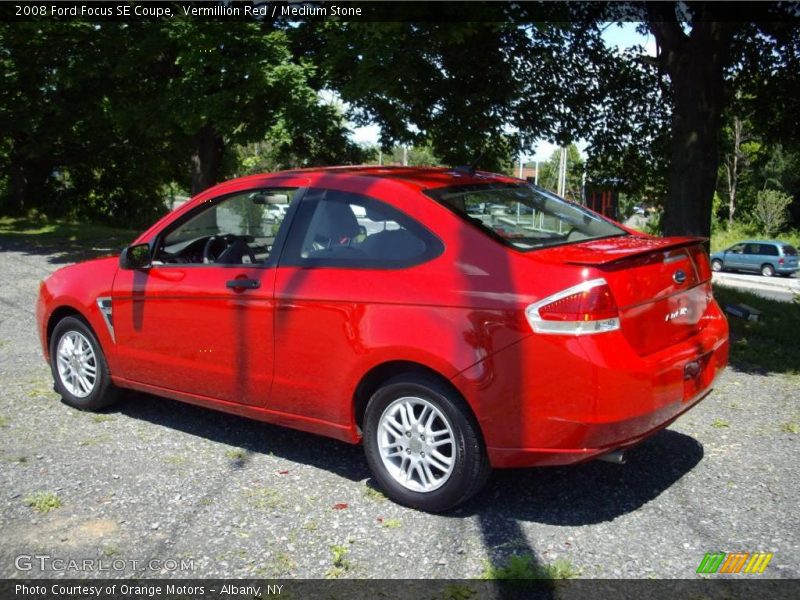 Vermillion Red / Medium Stone 2008 Ford Focus SE Coupe