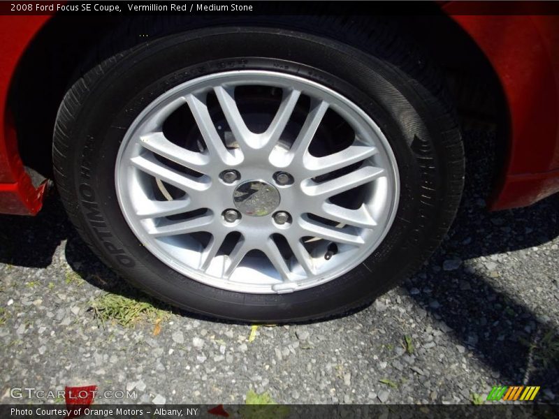 Vermillion Red / Medium Stone 2008 Ford Focus SE Coupe