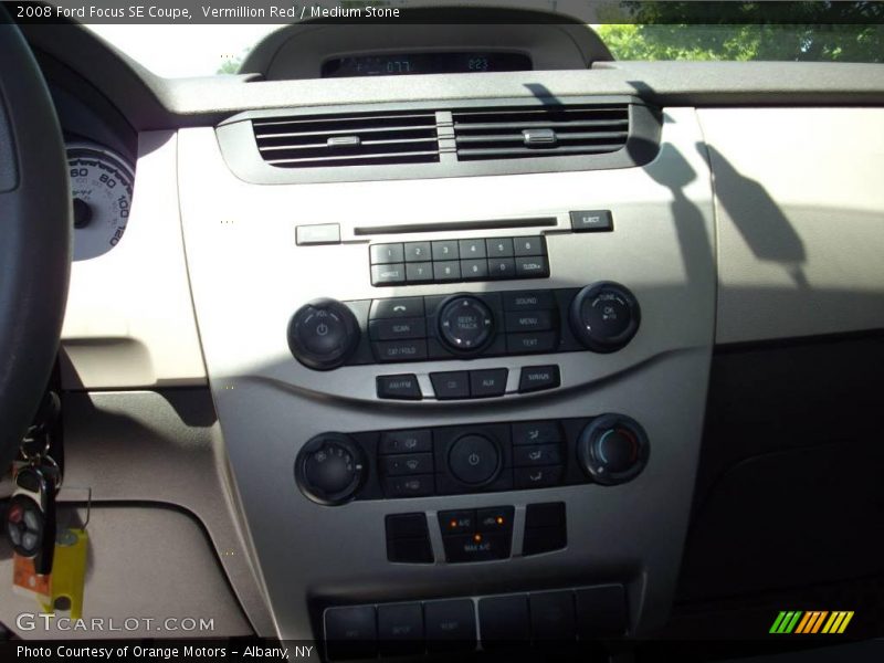 Vermillion Red / Medium Stone 2008 Ford Focus SE Coupe