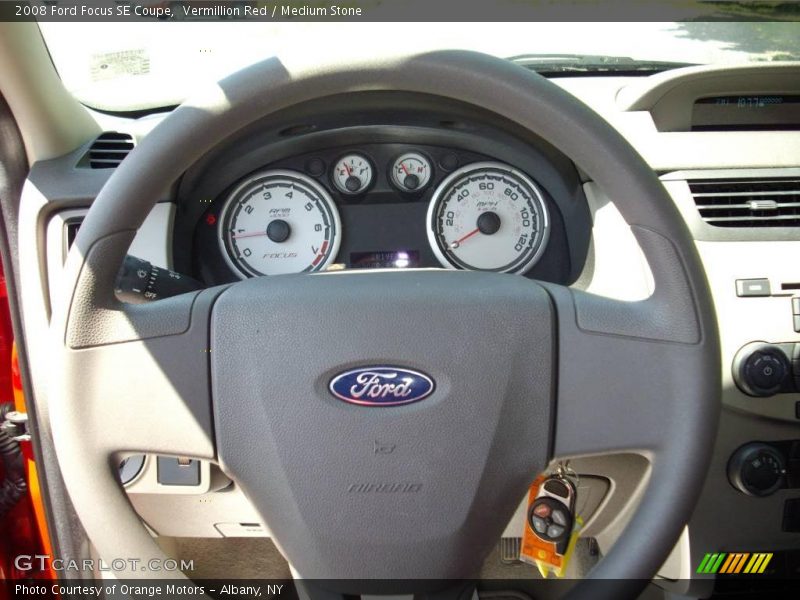 Vermillion Red / Medium Stone 2008 Ford Focus SE Coupe