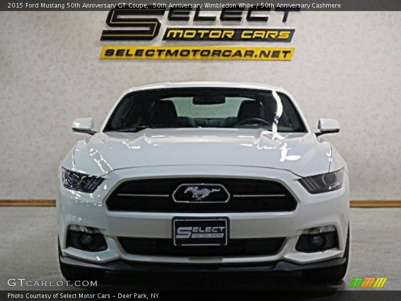 50th Anniversary Wimbledon White / 50th Anniversary Cashmere 2015 Ford Mustang 50th Anniversary GT Coupe