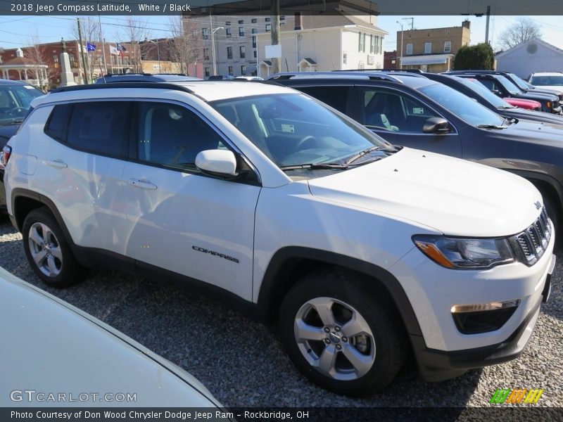 White / Black 2018 Jeep Compass Latitude