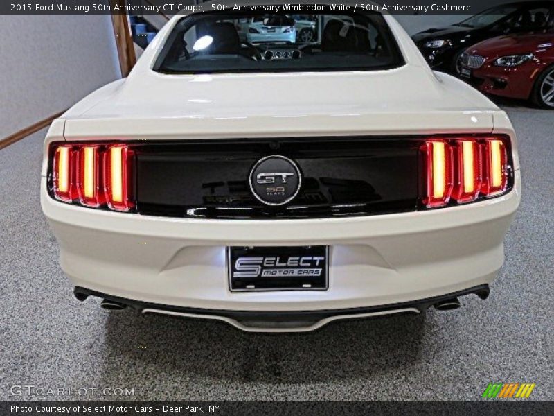 50th Anniversary Wimbledon White / 50th Anniversary Cashmere 2015 Ford Mustang 50th Anniversary GT Coupe