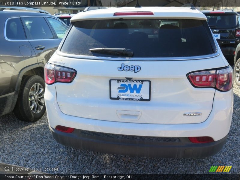 White / Black 2018 Jeep Compass Latitude