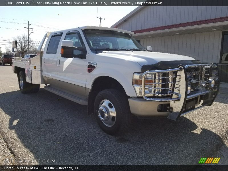 Oxford White / Chaparral Brown 2008 Ford F350 Super Duty King Ranch Crew Cab 4x4 Dually