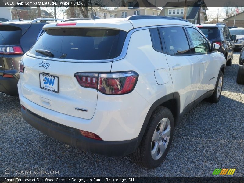 White / Black 2018 Jeep Compass Latitude