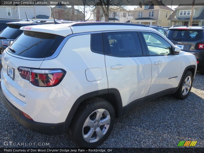 White / Black 2018 Jeep Compass Latitude