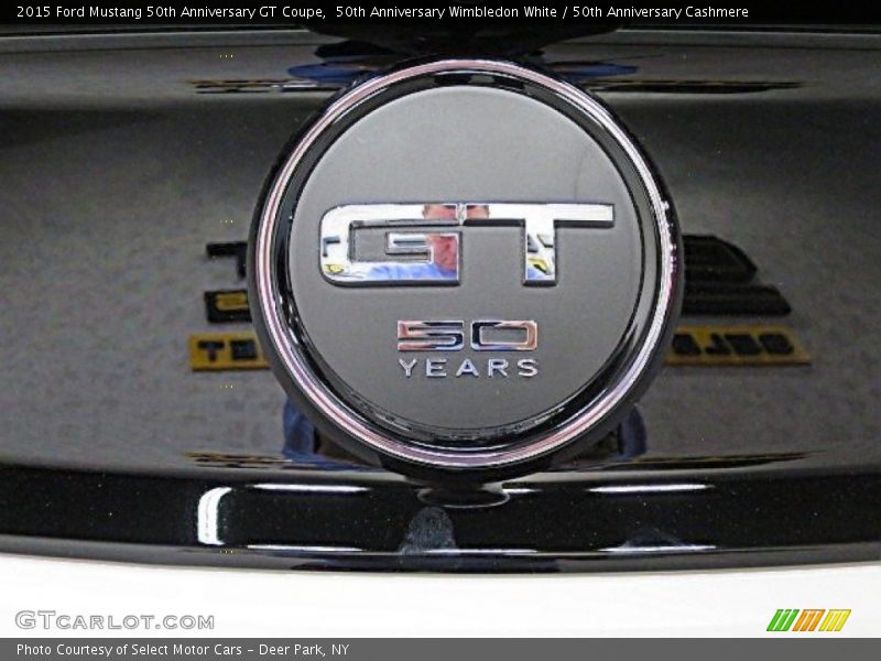 50th Anniversary Wimbledon White / 50th Anniversary Cashmere 2015 Ford Mustang 50th Anniversary GT Coupe