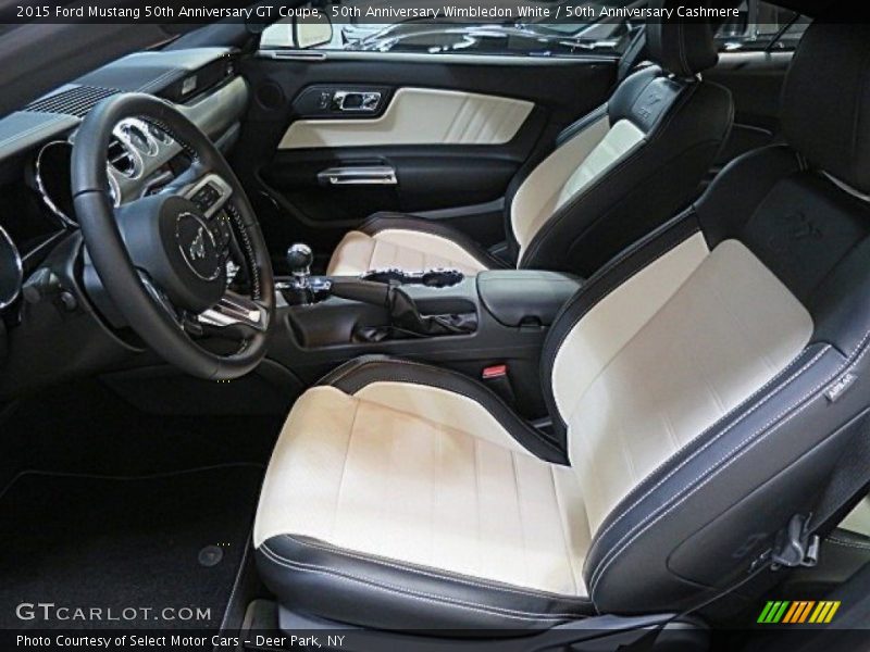 50th Anniversary Wimbledon White / 50th Anniversary Cashmere 2015 Ford Mustang 50th Anniversary GT Coupe