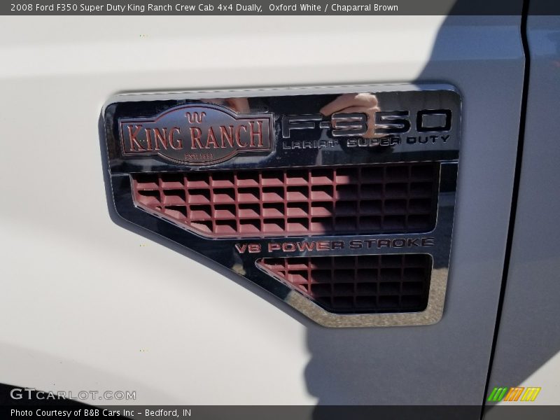 Oxford White / Chaparral Brown 2008 Ford F350 Super Duty King Ranch Crew Cab 4x4 Dually