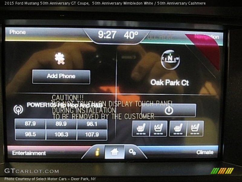 50th Anniversary Wimbledon White / 50th Anniversary Cashmere 2015 Ford Mustang 50th Anniversary GT Coupe