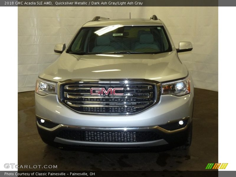 Quicksilver Metallic / Dark Ash Gray/Light Ash Gray 2018 GMC Acadia SLE AWD