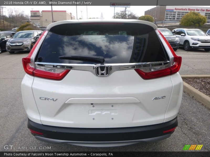 White Diamond Pearl / Ivory 2018 Honda CR-V EX AWD