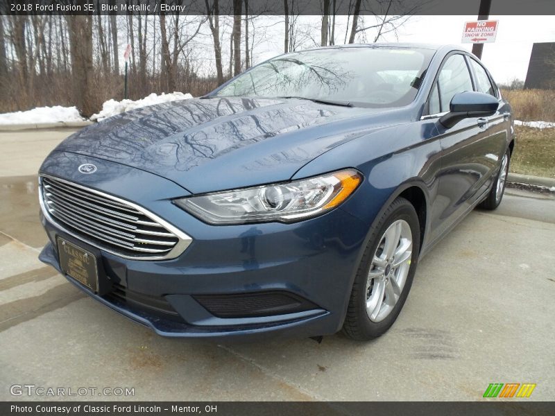 Blue Metallic / Ebony 2018 Ford Fusion SE