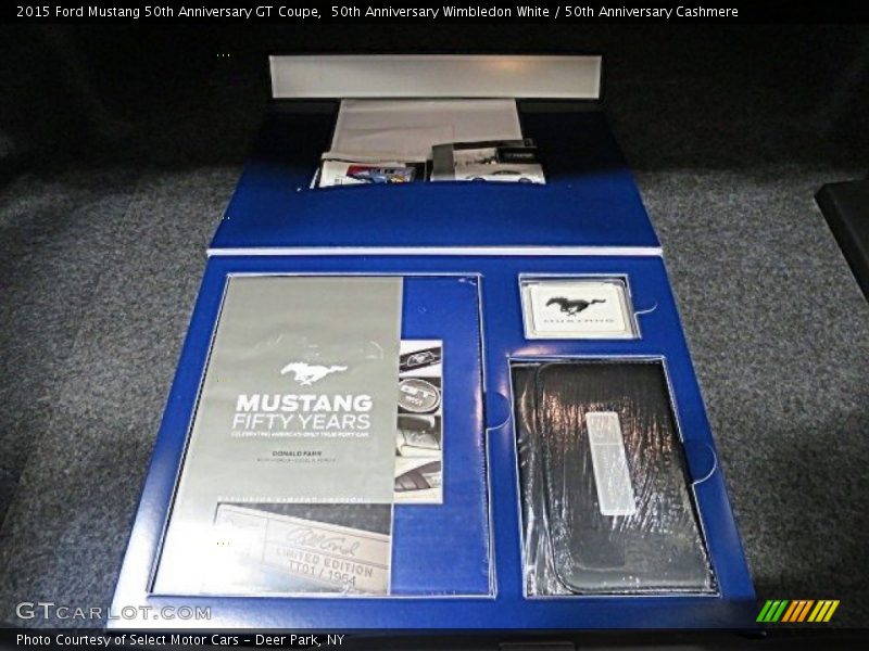 50th Anniversary Wimbledon White / 50th Anniversary Cashmere 2015 Ford Mustang 50th Anniversary GT Coupe
