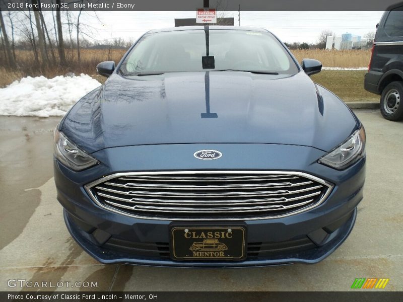 Blue Metallic / Ebony 2018 Ford Fusion SE