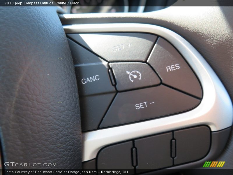 White / Black 2018 Jeep Compass Latitude