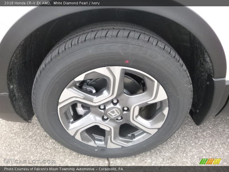 White Diamond Pearl / Ivory 2018 Honda CR-V EX AWD