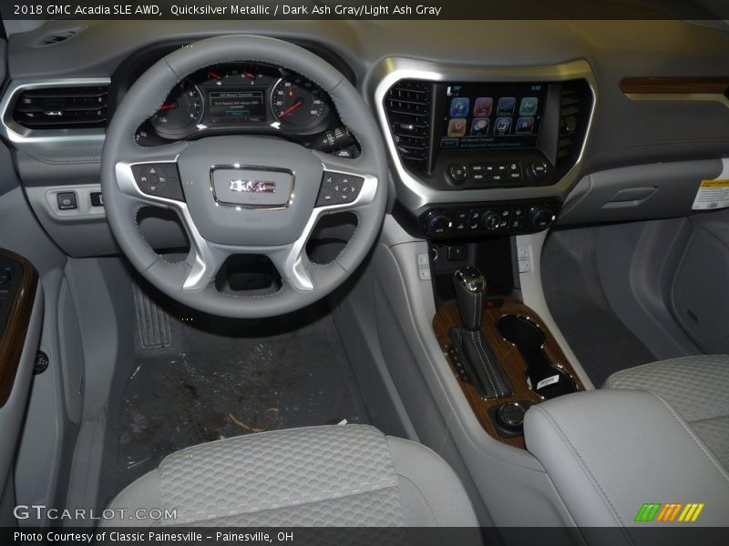 Quicksilver Metallic / Dark Ash Gray/Light Ash Gray 2018 GMC Acadia SLE AWD