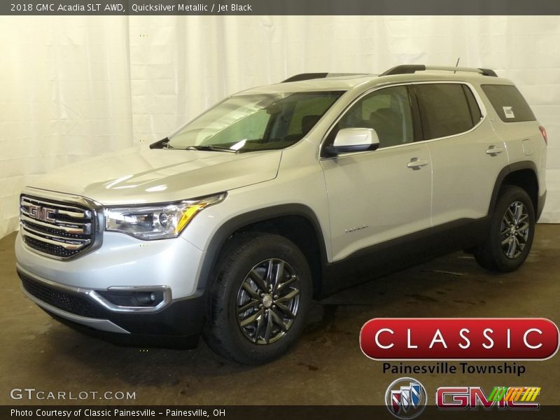 Quicksilver Metallic / Jet Black 2018 GMC Acadia SLT AWD