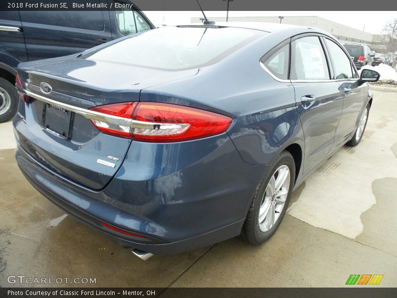 Blue Metallic / Ebony 2018 Ford Fusion SE