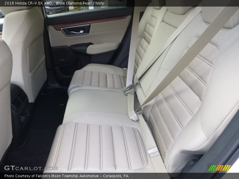 White Diamond Pearl / Ivory 2018 Honda CR-V EX AWD