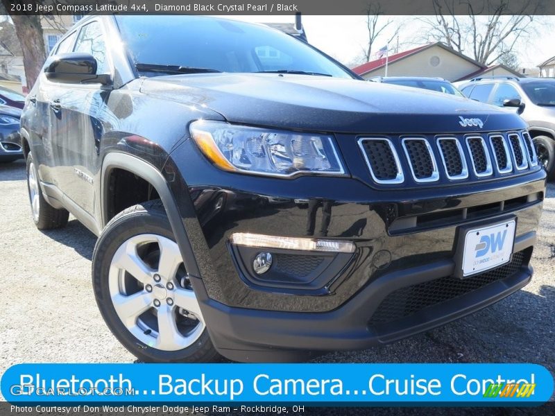Diamond Black Crystal Pearl / Black 2018 Jeep Compass Latitude 4x4