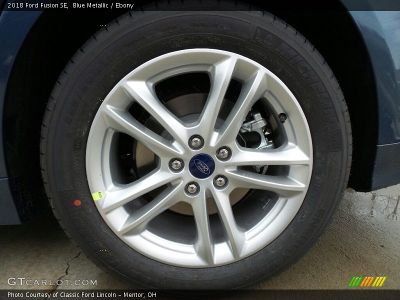Blue Metallic / Ebony 2018 Ford Fusion SE