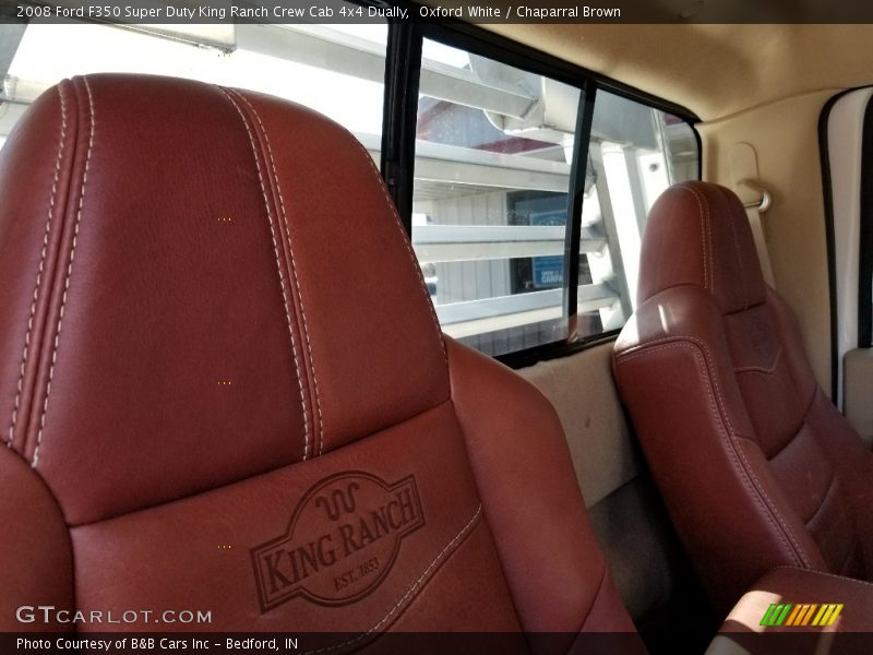 Oxford White / Chaparral Brown 2008 Ford F350 Super Duty King Ranch Crew Cab 4x4 Dually