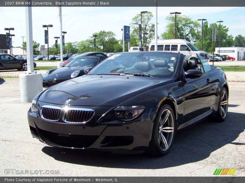 Black Sapphire Metallic / Black 2007 BMW M6 Convertible