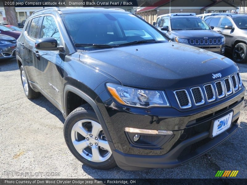 Diamond Black Crystal Pearl / Black 2018 Jeep Compass Latitude 4x4